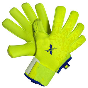 Gants de gardien de but de qualité supérieure, personnalisés avec logo d'équipe, paume en latex, sangle de poignet réglable, respirants pour l'extérieur - Product Image 2
