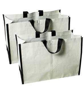 Sac fourre-tout en toile personnalisé Lowell Craft avec logo imprimé par sublimation, réutilisable, en coton recyclé, à longues poignées, avec fermeture éclair - Product Image 3