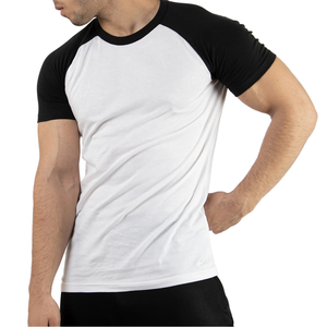 เสื้อเจอร์ซีย์แขนยาวคอโอโอเวอร์ไซส์สีขาวดำสำหรับผู้ชาย ผ้าฝ้าย 100% ระบายอากาศได้ดี สีพื้น ไม่ยับ - Product Image 6