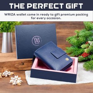 WRIZA Lavender Genuine Leather <b>RFID</b> <b>Wallet</b> for Women | Compact Purse with 9 Card Slots & Secure Closure - Product Image 5