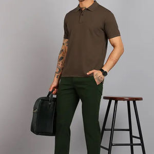 Chemises polo pour hommes de haute qualité à col rabattu avec logo personnalisé, prix d'usine, design populaire, streetwear, t-shirt polo pour hommes - Product Image 6