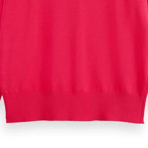 Pull tricoté à col rond pour femme, couleur unie, manches longues, coupe régulière, pour l'automne - Product Image 5