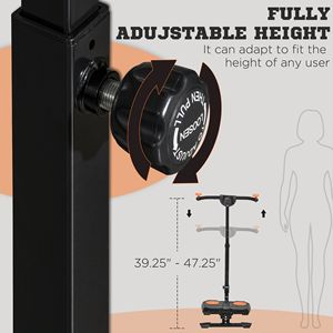 Rullo per Addominali Regolabile in Altezza con Monitor LCD, Pieghevole, per Allenamento Tonificante Total Body - Product Image 3