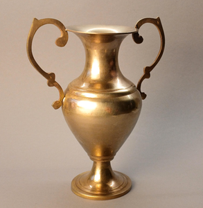 Brass Antique <b>Vase</b> with Handle Shiny Silver Finished Metal Crafted Handmade <b>Vase</b> for Sale Antique Design Hot Selling <b>Vase</b> - Product Image 1