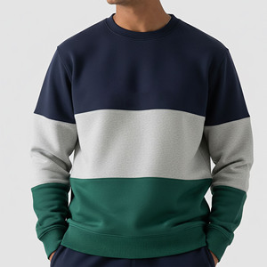 เสื้อสเวตเชิ้ตผู้ชายทรงปกติแบบสวมหัว มีซิปด้านหน้า สีเขียวล้วน ผ้าถัก คอวี ระบายอากาศได้ดี ผลิตจากโพลีเอสเตอร์ สไตล์ลำลอง สตรีทแวร์ สำหรับฤดูหนาว - Product Image 5