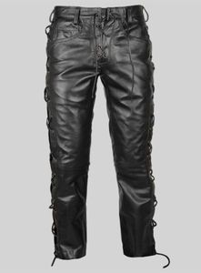 กางเกงหนังผูกเชือก - สไตล์ - Product Image 2