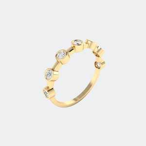 ชุดแหวนเรียบง่าย0.45CTW แบบฝากลม - Product Image 4