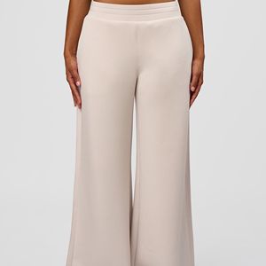 Pantalon de survêtement évasé décontracté pour femme, coupe ample, patchwork, respirant, longueur intégrale, modèle 2026 - Product Image 3