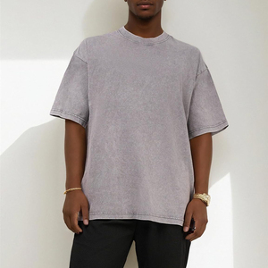 Camiseta de Algodón 100% de Alta Calidad, 240 g/m², para Hombre, Estilo Urbano, Lisa, para Impresión Personalizada - Product Image 3