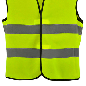 เสื้อกั๊กสะท้อนแสงเพื่อความปลอดภัยสำหรับผู้ชาย สีเหลือง คอวี ระบายอากาศได้ดี ผลิตจากโพลีเอสเตอร์ เหมาะสำหรับงานกลางแจ้งและสวมใส่ลำลอง - Product Image 4