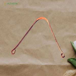 Nettoyeur de Langue en Cuivre, Outil de Soin Buccal Antimicrobien en Laiton, Design Traditionnel - Product Image 5