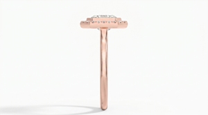Anillo de Compromiso con Diamante Corte Asscher para Mujer, Diamante Clásico Cultivado en Laboratorio - Product Image 4