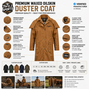 Manteau long imperméable et respirant en toile cirée pour femme, style trench, coupe-vent, pour l'équitation, le travail en extérieur, 100% résistant au vent - Product Image 4
