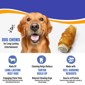 ห่อไก่แรปไวด์2.5โปรตีนสูงสำหรับสุนัขห่ออาหารเลี้ยงแบบแห้งติดฉลากเป็นส่วนตัว - Product Image 3