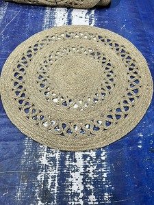 Tapis de porte en jonc de mer du Vietnam, tapis d'entrée en fibres naturelles tissées, durable, anti-salissures, pour intérieur et extérieur, approvisionnement direct usine - Product Image 2