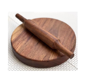 Eco-Friendly Wooden Chakla Belan <b>Rolling</b> Board and <b>Pin</b> Set for Chapati Roti in the Kitchen Customized Size Cheap Price Hot Sale - Product Image 3