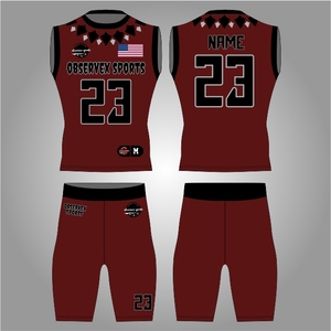 Uniformes de Fútbol Americano Juvenil Personalizados con Impresión 7V7, Conjuntos Completos para Clubes, OEM ODM - Product Image 1