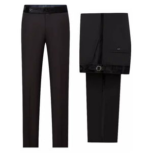 Pantalon de Costume Décontracté de Luxe pour Homme en Tissu Respirant Grande Taille - Product Image 1