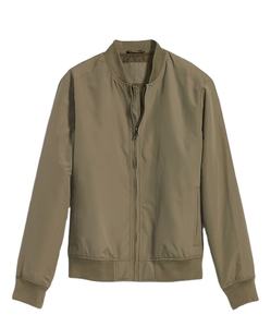 Veste brodée avec logo personnalisé pour hommes Veste de vol noire pour hommes Blouson aviateur d'extérieur pour hommes - Product Image 1