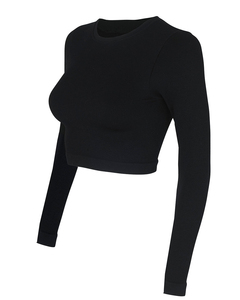 Débardeur de yoga à manches longues pour femme, coupe ajustée, vêtements de sport, tenue de sport pour la salle de sport, entraînement - Product Image 2