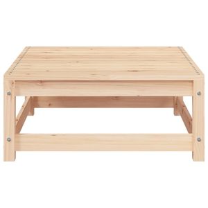 Reposapiés Modular de Madera de Pino Macizo Marrón para Jardín, 27.6x27.6x11.8 Pulgadas, Muebles de Patio - Product Image 4