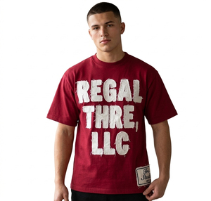 T-shirt Homme Personnalisé Brodé Effet Vieilli – Style Urbain Tendance - Product Image 3