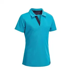 Polos de Golf Personalizados con Logotipo, Cuello Redondo, Algodón, Secado Rápido, Transpirables, Manga Corta, Impresión Digital, para Hombre - Product Image 2