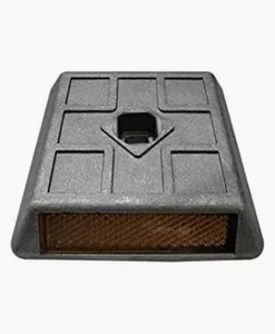 Borne de signalisation routière en aluminium avec clou - Product Image 3