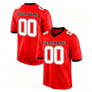 Maillots de football américain personnalisés de haute qualité pour hommes et femmes, uniformes d'équipe imprimés par sublimation avec logo sur la chemise pour les entraînements et les matchs - Product Image 4