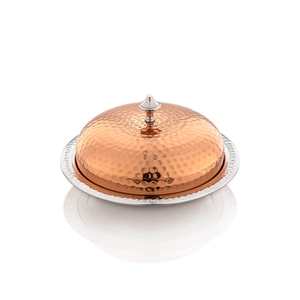 Tapa de Acero Inoxidable Ecológica para Platos con Perilla Dorada, Diseño Minimalista, Personalizable, MOQ de 100 Piezas - Product Image 2