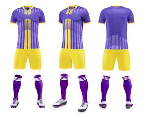 Tenue de football 100 % polyester de qualité supérieure, respirante, légère, durable, au design personnalisé, professionnelle et élégante - Product Image 3