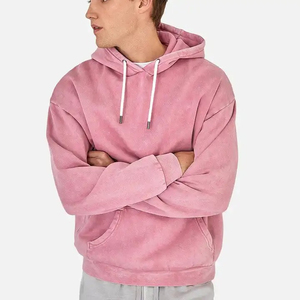 เสื้อฮู้ดดี้ผ้าหนา 600gsm แบบเรียบ ไม่มีลาย ผ้าฝ้ายผสมเฟรนช์เทอร์รี่ 100% ทรงครอป แบบคู่  แบบพื้นฐานสั่งทำได้ - Product Image 3