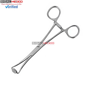 Pince à tissus de qualité supérieure, 6 pouces, en acier inoxydable allemand, instruments chirurgicaux médicaux pour obstétrique et gynécologie, réutilisable - Product Image 5