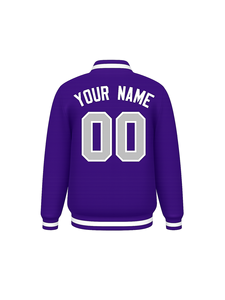 Premium OEM Unbranded <b>Mens</b> Varsity <b>Jacket</b> Custom Logo <b>Baseball</b> Fleece Coat - Product Image 2