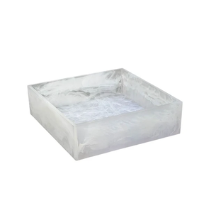 Tazón de Resina para Servir y Mezclar, Tazón de Resina Personalizado, Tazón de Servir Moderno de Forma Cuadrada - Product Image 2
