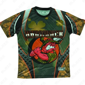 T-shirt personnalisé en couleur à manches longues et col rond coupe athlétique avec impression numérique de sublimation T-shirts pour hommes - Product Image 1