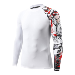 High Quality Mens Rash Guard Full Sleeve Breathable <b>Compression</b> Sports <b>Shirt</b> Manufacturer Wholesale Supply - Product Image 3
