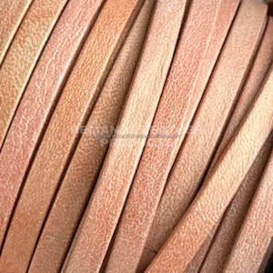 Regular color 4mm Natural Flat <b>Leather</b> Cord Rustic Cowhide <b>Leather</b> Lace For Jewelry Making Handmade <b>Bracelet</b> Necklace - Product Image 1