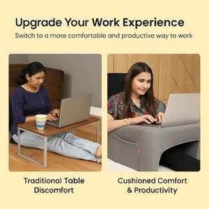 Support dorsal portable ergonomique à hauteur réglable en forme de U, oreiller doux, bureau multifonctionnel, lit, support pour ordinateur portable, table de lecture - Product Image 6