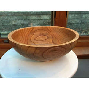 Ensaladera de madera Vajilla portátil fácil Cuencos para servir Cuencos decorativos de buena calidad duradera Vajilla - Product Image 4