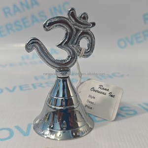 Campana de Mano Decorativa de Latón OM, Campana Ritual Tradicional de Metal para el Hogar, Meditación, Yoga, Regalo Espiritual - Product Image 2