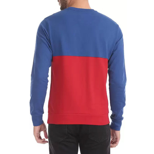 เสื้อสเวตเชิ้ตคอกลมผู้ชายสีสันสดใสแบบคัลเลอร์บล็อก  เสื้อพูลโอเวอร์สองสีแบบสั่งทำ แขนยาว ชุดกีฬา ผ้าฟลีซคุณภาพสูง เสื้อลำลอง - Product Image 5