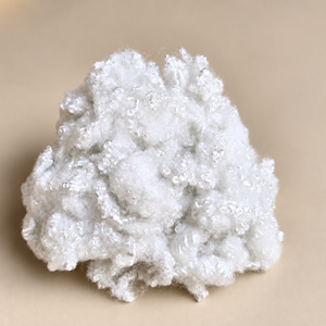 Fibre de polyester creuse recyclée blanche, ignifuge, matière de rembourrage douce, certifiée GRS, 64 mm, 7D - Product Image 2