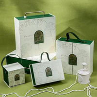 Boîte cadeau de luxe en or avec poignée |   Boîte à dragées élégante vide pour mariage et anniversaire