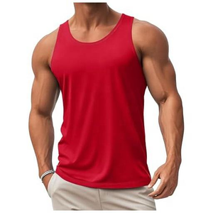 Premium <b>Combed</b> Cotton 190GSM Men Tank Top Soft Breathable Gym Training Sleeveless Shirt Summer Fitness Apparel - Product Image 5