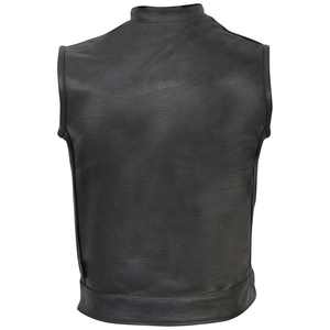 Chaleco de Motociclismo de Cuero Genuino de Primera Calidad 2026, Resistente al Viento, Talla Grande, para Hombre, Chaleco de Protección Personalizado - Product Image 2