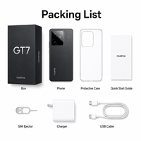 Batería de 7000 mAh Realme GT 7 Versión Global Teléfono Móvil 5G Dimensity 9400e Carga Rápida de 120 W 144 Hz AMOLED IP69