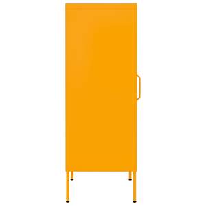 Armoire de rangement moyenne en acier jaune moutarde pour salon - Product Image 4
