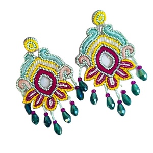 Pendientes de Gota con Múltiples Cuentas Personalizados de Último Modelo para Mujer, Joyería Festiva de Moda al Mejor Precio - Product Image 1