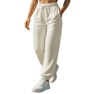 Pantalon de jogging ample sur mesure pour femme, grande taille, décontracté, en coton, pour l'extérieur, la gym et l'entraînement - Product Image 2